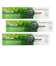 Biotique Clove and Tulsi Complete Care Toothpaste 140g Each Pack Of 3 FREE SHIPP