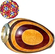 ANTIQLICIOUS Elegant Egg-Shaped Wooden Brass Kaleidoscope Vintage Look Kaleidoscope - Handmade Kaleidoscope for Friends & Family