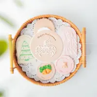 在飛比找ETMall東森購物網優惠-新款英文翻糖印模 圣誕節派對祝福餅干蛋糕裝飾模具家用烘焙工具