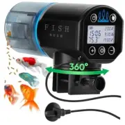 FISHNOSH Automatic Fish Feeder for Aquarium with Digital Thermometer - New