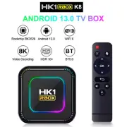 2024 NEW Smart TV Box Android 13 Quad Core HK1 8K HD Media Stream Player