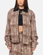 [CARRE] Carre Canvas Jacket Tree Bark - Size S S Tree Bark