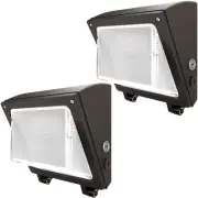 JTT LED Wall Pack Lights Outdoor with Dusk to Dawn Photocell, Selectable 75W/...