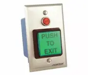 NEW SECURITRON PB22 Stainless Steel Push to Exit Button, DPST, Momentary, 5A