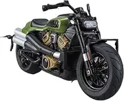 Limited Edition Metal Simulation Motorcycle 1:12 for Harley Sportsman SS Mini Alloy Motorcycle Locomotive Model Classic Table Decoration Display Souvenir(Green)