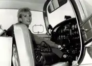 Actress Aviator SUSAN OLIVER in Cockpit Publicity Picture Photo 11" x 17"