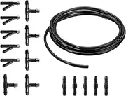 Pack of 15 Hose Connectors, Universal Windscreen Washer Hose, Wiper Hose Repair Kit, Rubber Hose, Splash Hose Adapter, Hose for Windscreen Washer System