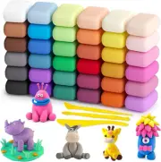 Air Dry Clay 36 Colors, Modeling Clay for Kids, DIY Molding Clay with Tools, Toy