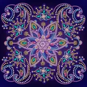 Bead Embroidery Kit Mandala of prosperity Beaded needlepoint
