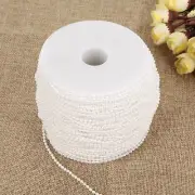 100m/roll Imitation Pearl Wire Beads Garland String Wedding Decoration 2.5m