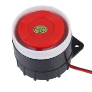 120dB DC 12V Mini Red Wired Horn Siren Sound Alarm System Warning Horn For H Fit