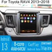 10.4" Android Navigation Car Gps Stereo Tesla Style For Toyota Rav4 2013~2018