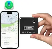 Wallet Tracker Card, VISOOP Wireless Recharging Works with Apple Find My, IP68 Item Tracker for Wallet, Thin Bluetooth Wallet Finder Luggage and More (iOS Only)