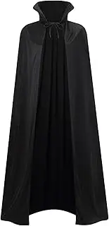 GRAJTCIN Vampire Costume Halloween Vampire Cape Adult, Two Sides Reversible High Collar Magician Hooded Cloak