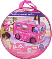 Entertainment Barbie Dream Camper Pop Up Play Tent – Pink Indoor Playhouse fo...