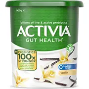 Activia Gut Health Yoghurt Vanilla 900g