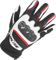 Büse Safe Ride Gloves, black-white-red, Size L for Men Black White Red