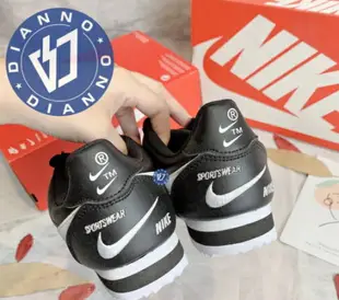 帝安諾-4折-實體店面 Nike Classic Cortez 阿甘 雙勾 白黑 黑白 皮革 黑魂 807480004【APP下單享4%點數】