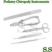 Podiatry Chiropody Instruments 5pc Cvd Barrel Set BTS-83