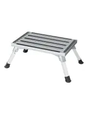 [Weisshorn] Caravan Step Folding Aluminium Step Ladder Stool in Silver
