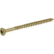 Power Pro 48611 Wood Screws, #9 x 3", Premium Outdoor Deck Screws, Rust
