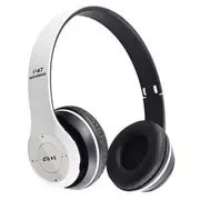 Noise Cancelation Rechargeable Bluetooth Headphone White - One Size
