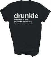 [Generic] Drunkle Funny Drunk Uncle for Uncle Drinking Unisex Shirt Gift Women Men