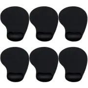 6 Pieces Mouse Pad with Wrist Rest Gel Black Comfortable Computer Mouse Wrist...