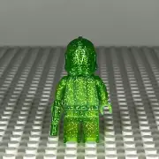 Green Glitter Monochrome Prototype P2 Clone Lego Star Wars Minifigure W/ Blaster