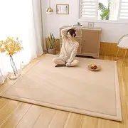 Play Mat Floor Rug for Baby Kids, 2 cm Thick Large Area Rug Memory Foam Coral Velvet Nursery Rug Playmat, Non Slip Crawling Carpet for Toddlers,Infants,Yoga Mat,Tatami Mat (Style A, 150x200cm)