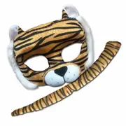 Tiger Deluxe Mask & Tail Set - Child Size