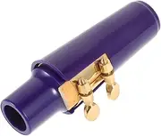 UPKOCH Saxophone Mouthpiece Mute Cushion Hole Alto Sax Mouthpiece Kit Neck Mouthpieces Jazz Saxophones Instrument Head Real Alto Saxophone Accessory Tube Clarinet Mouthpiece Plastic Blue