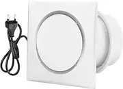 Hose Vary 100 mm Bathroom Fan with Switch, Quiet Extractor Fan, Window Suction Fan with Backflow Flap, EU Plug for Kitchen, Toilet, Bathroom (Waterproof IPX4)