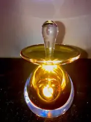 Hand Blown Glass Perfume Bottle by Artist Krystana. Retails $105