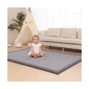 Baby Play Mat for Floor,1.3" Thick Memory foam Tummy Time Mat,Soft Coral Velv...