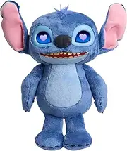Disney Stitch Many Moods 14-inch Interactive Plush, 50+ Sounds & Phrases, LCD Eyes, Inspired by Disney's New Live-Action Lilo & Stitch Movie, Toy for Fans, Girls, Boys, Kids 3+ by Just Play