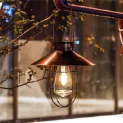 Solar Powered LED Lantern Lights Vintage Waterproof Hanging Outdoor Garden Lamp