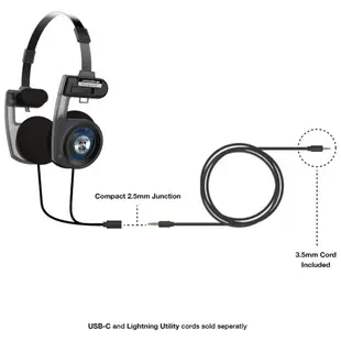 Koss Porta Pro Utility 版 3.5mm插頭 頭戴式耳機 可換線設計 3.5轉2.5mm