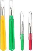 Beatifufu 4pcs Unpicker Sewing Tool Plastic Handle Stitch Remover for Easy Seam Ripping with Protective Ball for Care for Sewing Crafts Random Color