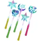 2pc Light Up Flashing Wand Christmas Glow Sticks Party Wand Costume Accessories