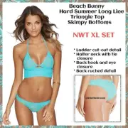 Beach Bunny Hard Summer Long Line Top and Skimpy Bottoms XL SET