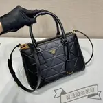 二手精品 PRADA 普拉達 1BA896 經典款 菱格殺手包 手提包 肩背包 斜挎包 黑色/白色/粉色/藍色