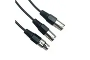 ACL XLR Splitter Cable 3 Pin XLR Female to Dual XLR Male Patch Y Cable Balanced Microphone Splitter Cord Audio Adaptor 3M