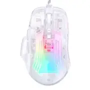 Gamings Mouse USB Cord with 14 RGBs Backlit Gamers Mouse 6 Adjust 12800DPI
