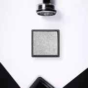 Fingerprint Square Inkpad for DIY Scrapbook Card Paper Craft Stamp (Silver)