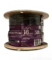 Southwire 500 Ft. 18 RG6 Dual Shield CU CATV CM/CL2 Coaxial Cable In Black
