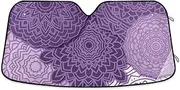 Patterned Gear Sun Shade for Car Windshield UV Protection Windshield Sun Shade for SUV Medium