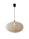 Beacon Lighting Tamarind 600mm Oval Handcrafted Linen Shade Only in Natural