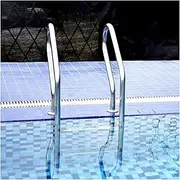 Swimming Pool Ladder,Pool Pedal,304 Stainless Steel Pool Steps,Step Handrail Load Bearing 330,for Outdoor/Indoor Swimming Pools(2 Step)