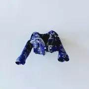 Rainbow High Doll Krystal Bailey Silver Star Purple Jean Jacket Coat
